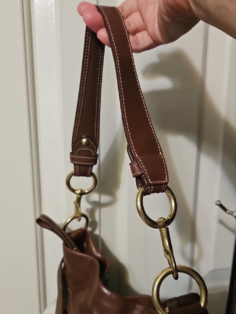 Coach NWOT Y2K Brown Leather Shoulder Hobo with Wallet Set - Picture 3 of 13